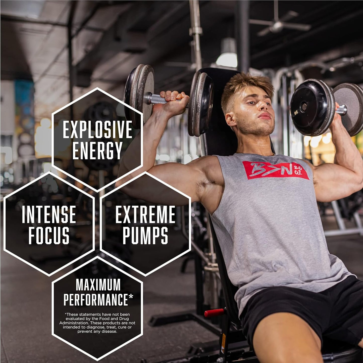 BSN N.O.-XPLODE Pre Workout Powder, Energy Supplement for Men and Women with Creatine and Beta-Alanine, Flavor: Fruit Punch, 30 Servings Nirvana Guru