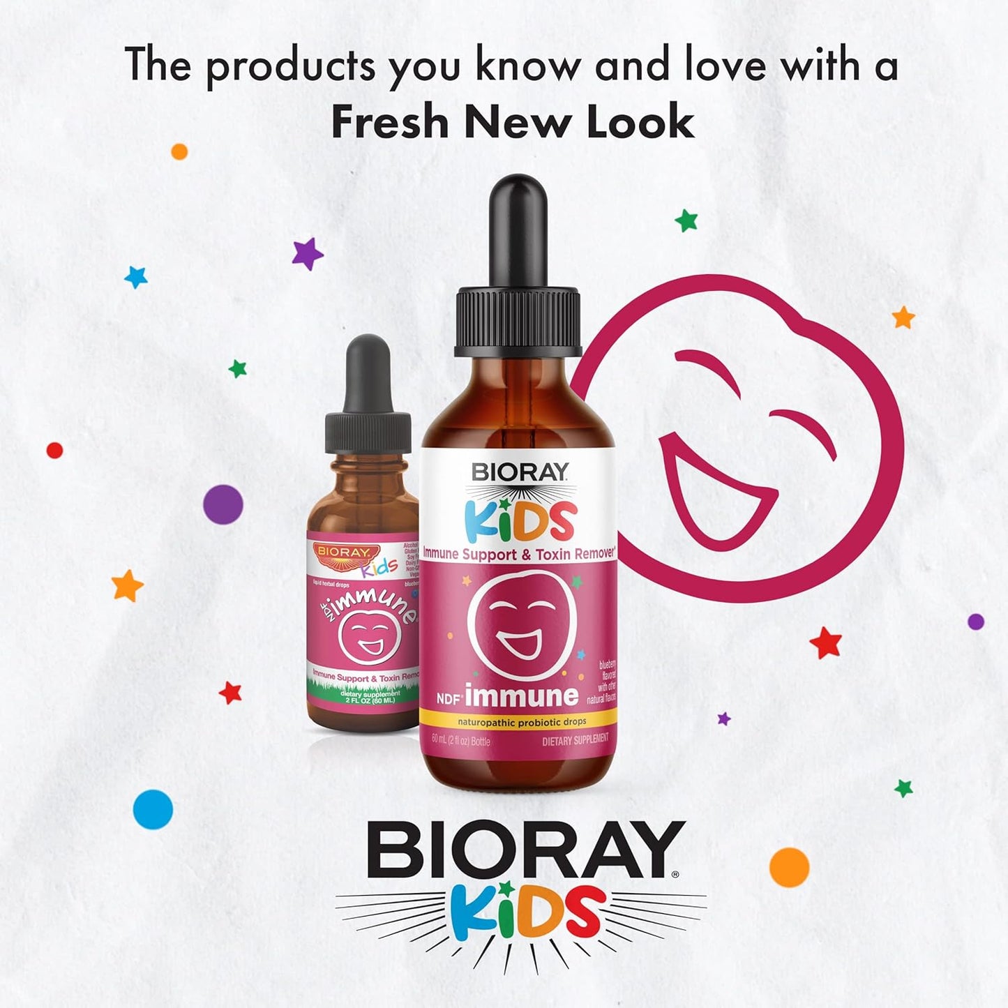 BIORAY Kids NDF Immune, Blueberry - 2 fl oz - Immune Support & Toxin Remover - Non-GMO, Vegan, Gluten Free - Approx. 30 Servings Nirvana Guru
