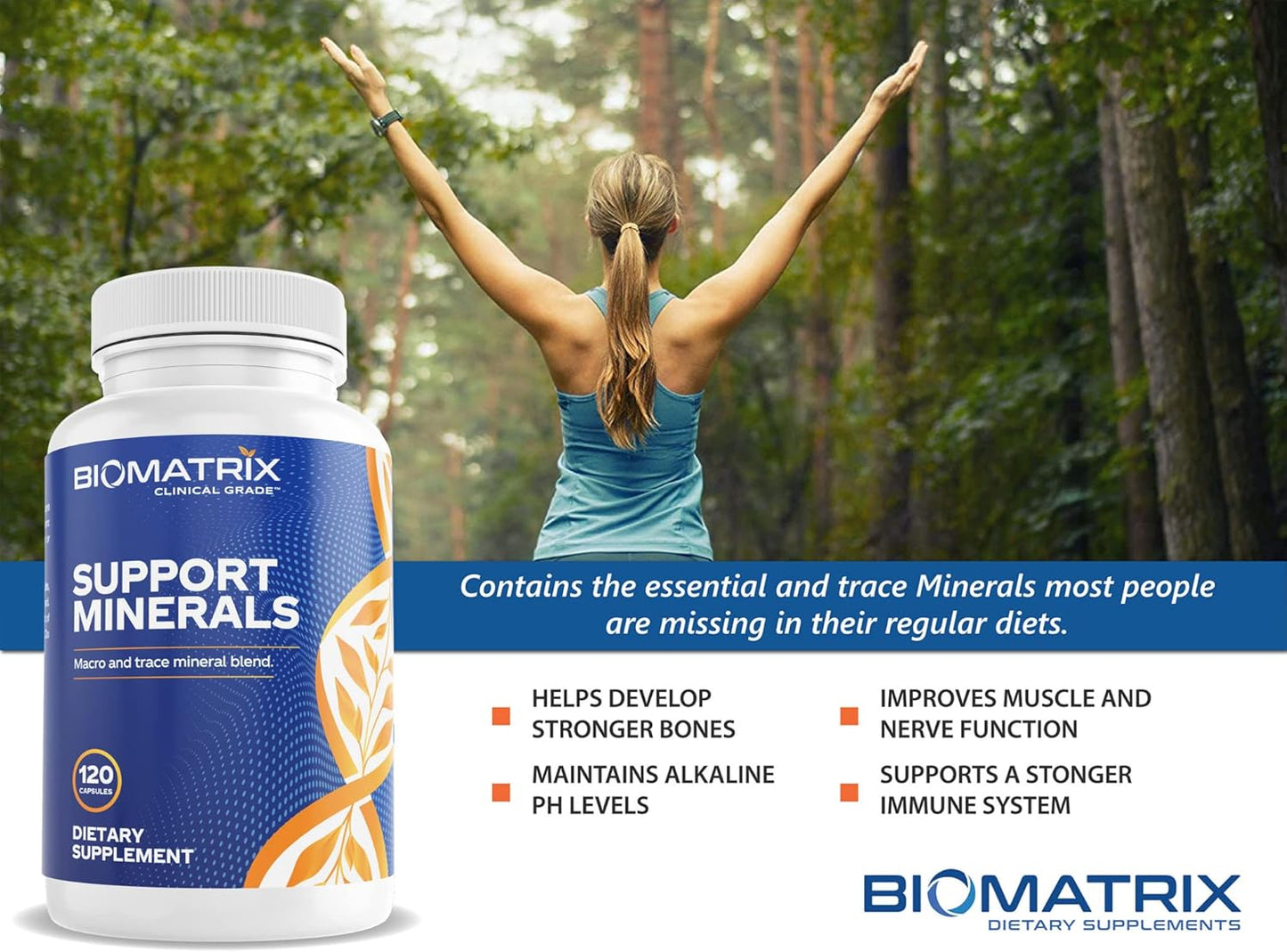 BioMatrix Mineral Supplement for Men and Women, Chelated Minerals | Iron-Free, Calcium, Magnesium, Copper, Zinc, Vitamin D, Iodine | Veggie Caps, 30-Day Supply Nirvana Guru