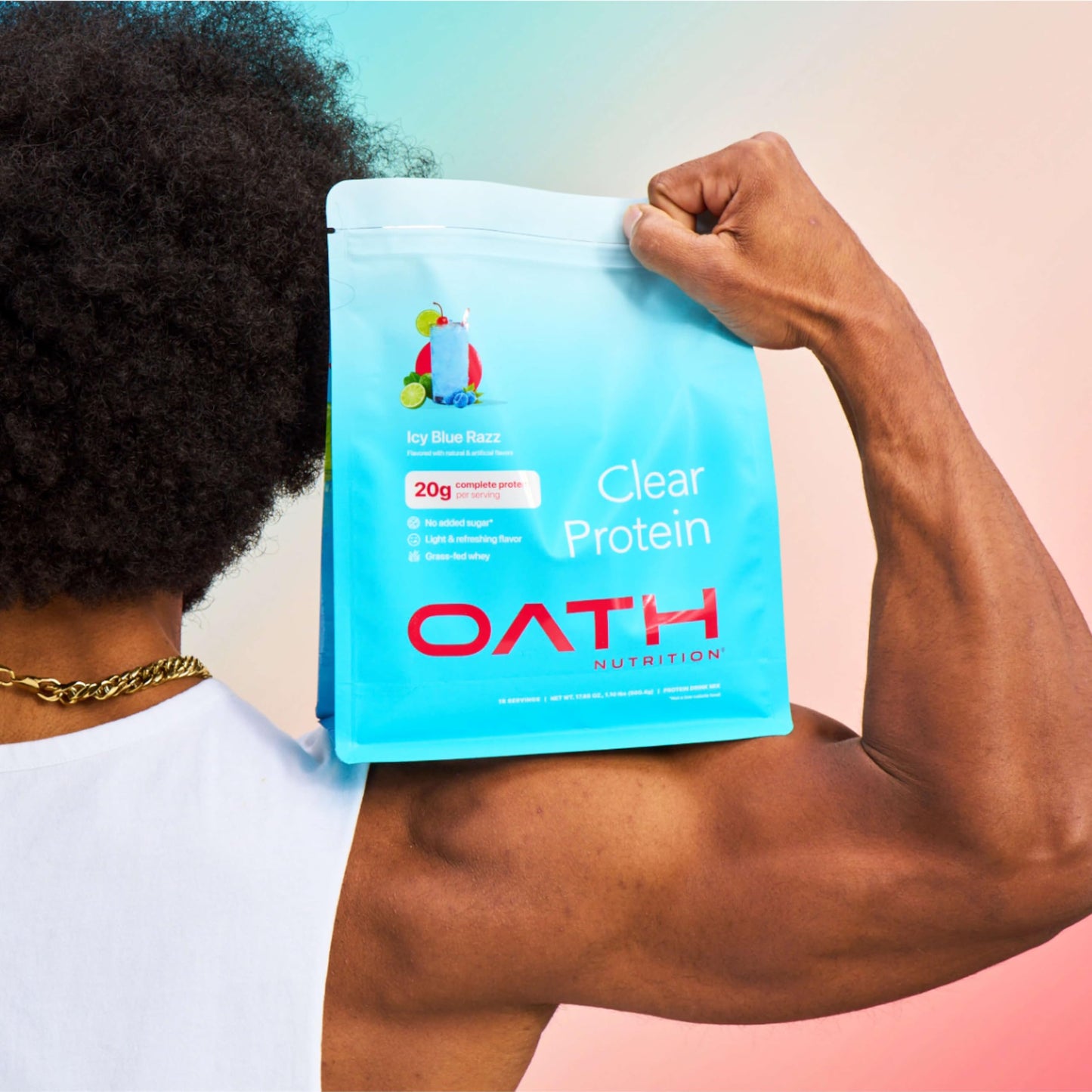 Clear Whey Isolate Protein Powder, Frosty Lemonade, 20g Complete Protein per Serving, No Added Sugar, Grass-Fed, 21 Servings Nirvana Guru