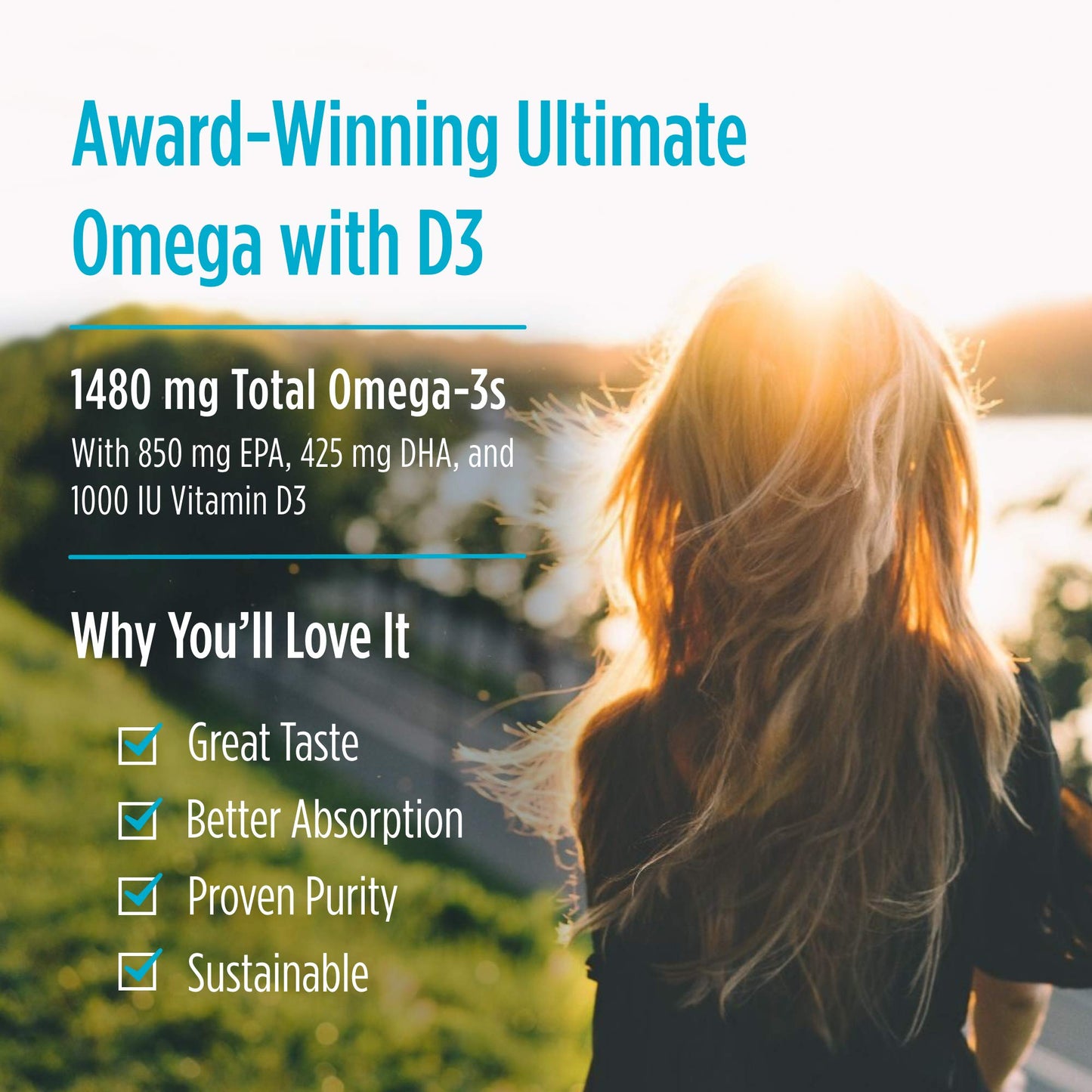 Nordic Naturals Ultimate Omega Xtra, Lemon Flavor - 60 Soft Gels - 1480 mg Omega-3 + 1000 IU Vitamin D3 - EPA & DHA - Brain, Heart, & Immune Health - 30 Servings - Nirvana Guru