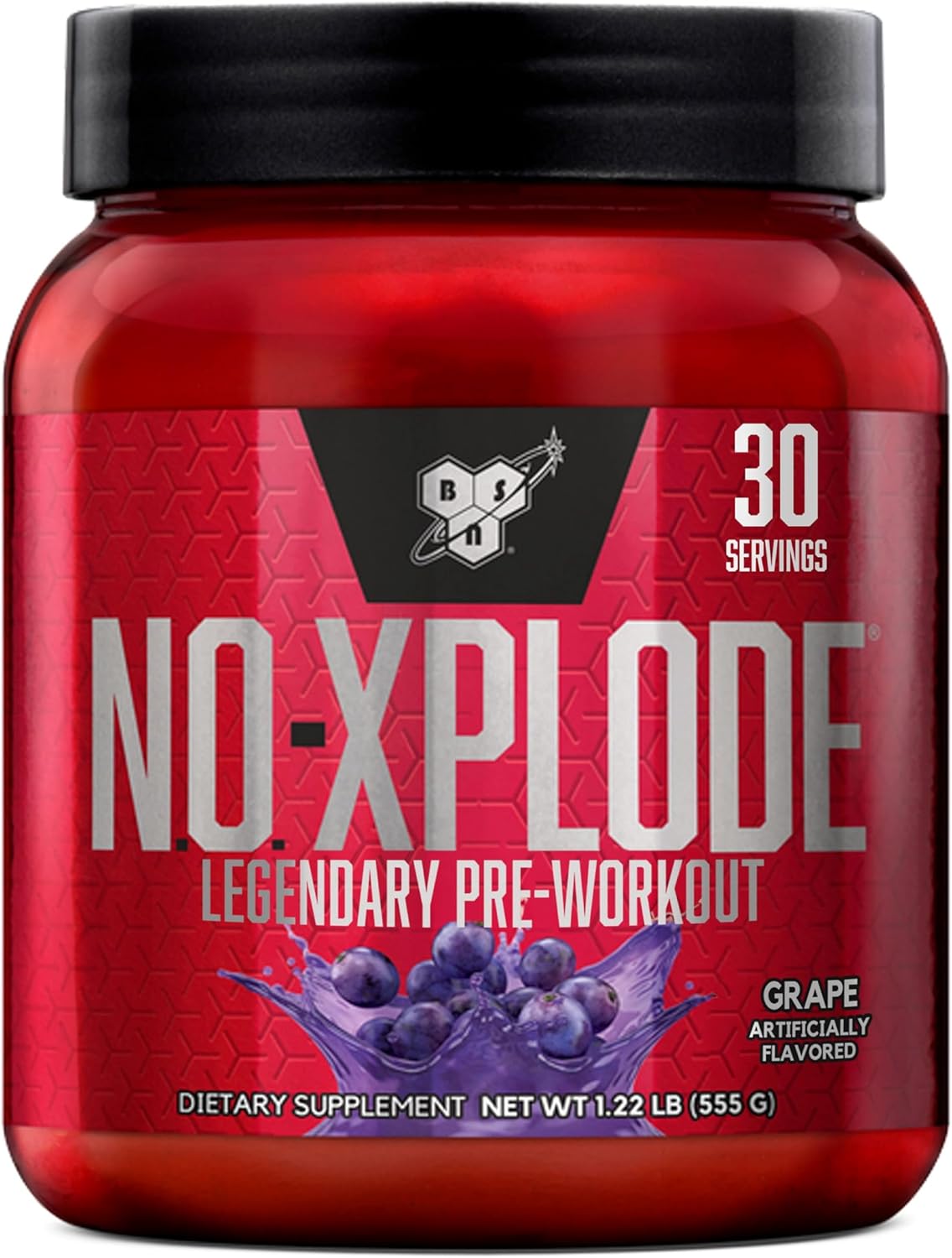 BSN N.O.-XPLODE Pre Workout Powder, Energy Supplement for Men and Women with Creatine and Beta-Alanine, Flavor: Fruit Punch, 30 Servings Nirvana Guru
