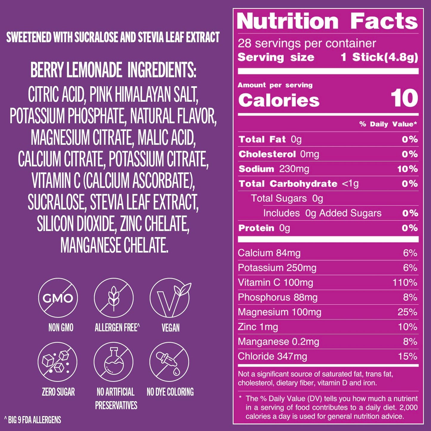 TREVI™ Sugar Free Electrolytes - Drink Mix Hydration Powder Packets - 28 Count - Variety Pack 1