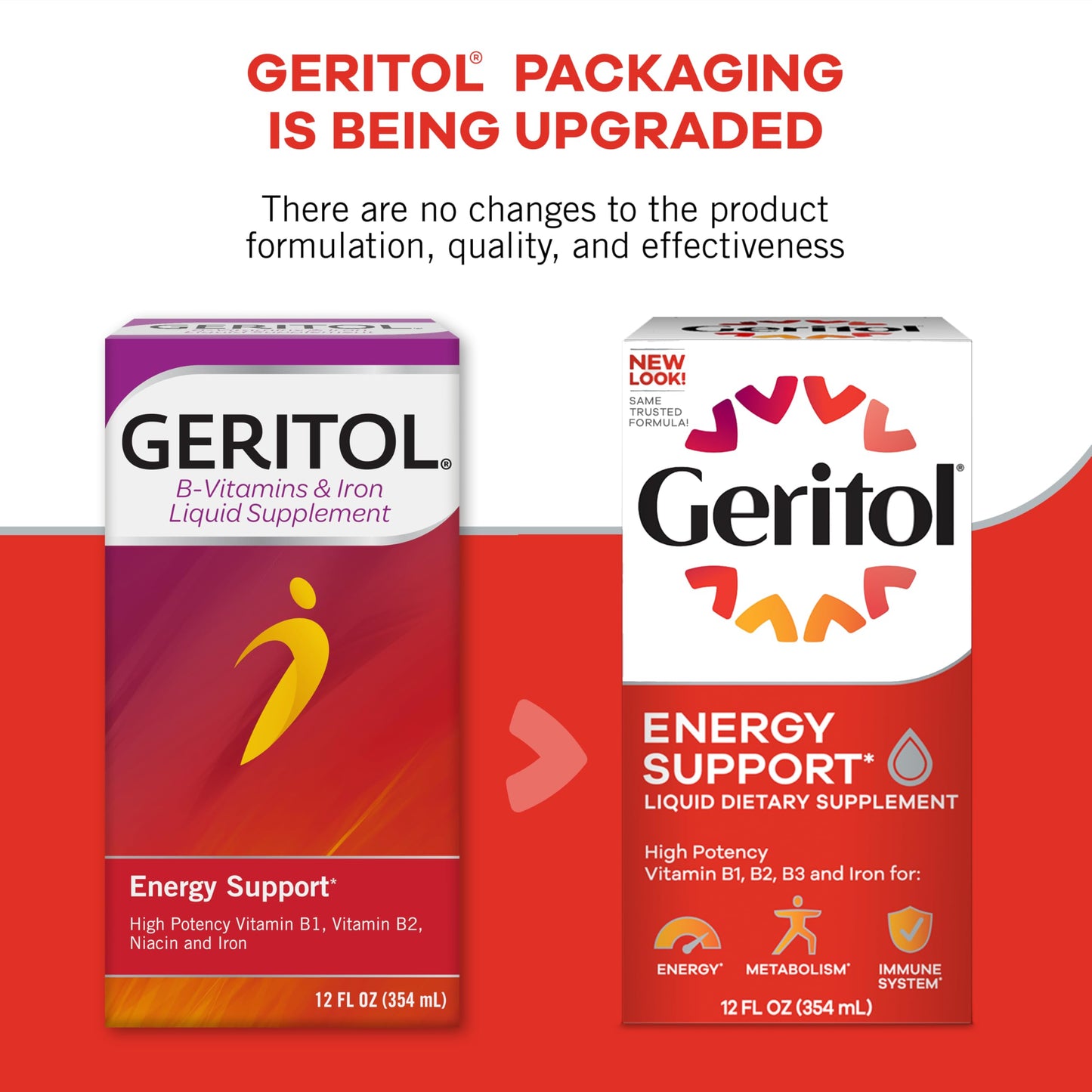 Geritol Liquid Vitamin and Iron Supplement, Energy Support, Contains High Potency B-Vitamins and Iron, Pleasant Tasting, Easy to Swallow, No Artificial Sweeteners, Non-GMO, 12 Oz Nirvana Guru