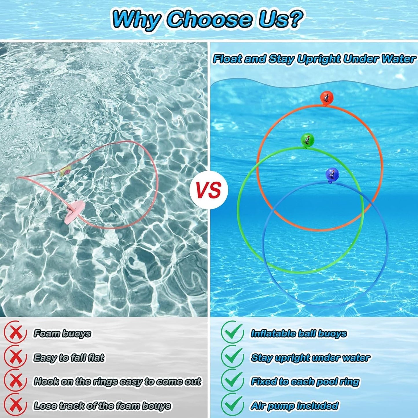 Jasonwell Pool Toys Diving Rings - 28PCS Swim Thru Rings Pool Game Diving Toys with Dive Ring Underwater Treasures Torpedo Bandits Fish Toy Fun Water Swimming Toy for Boys Girls Kids Teens Adults Nirvana Guru