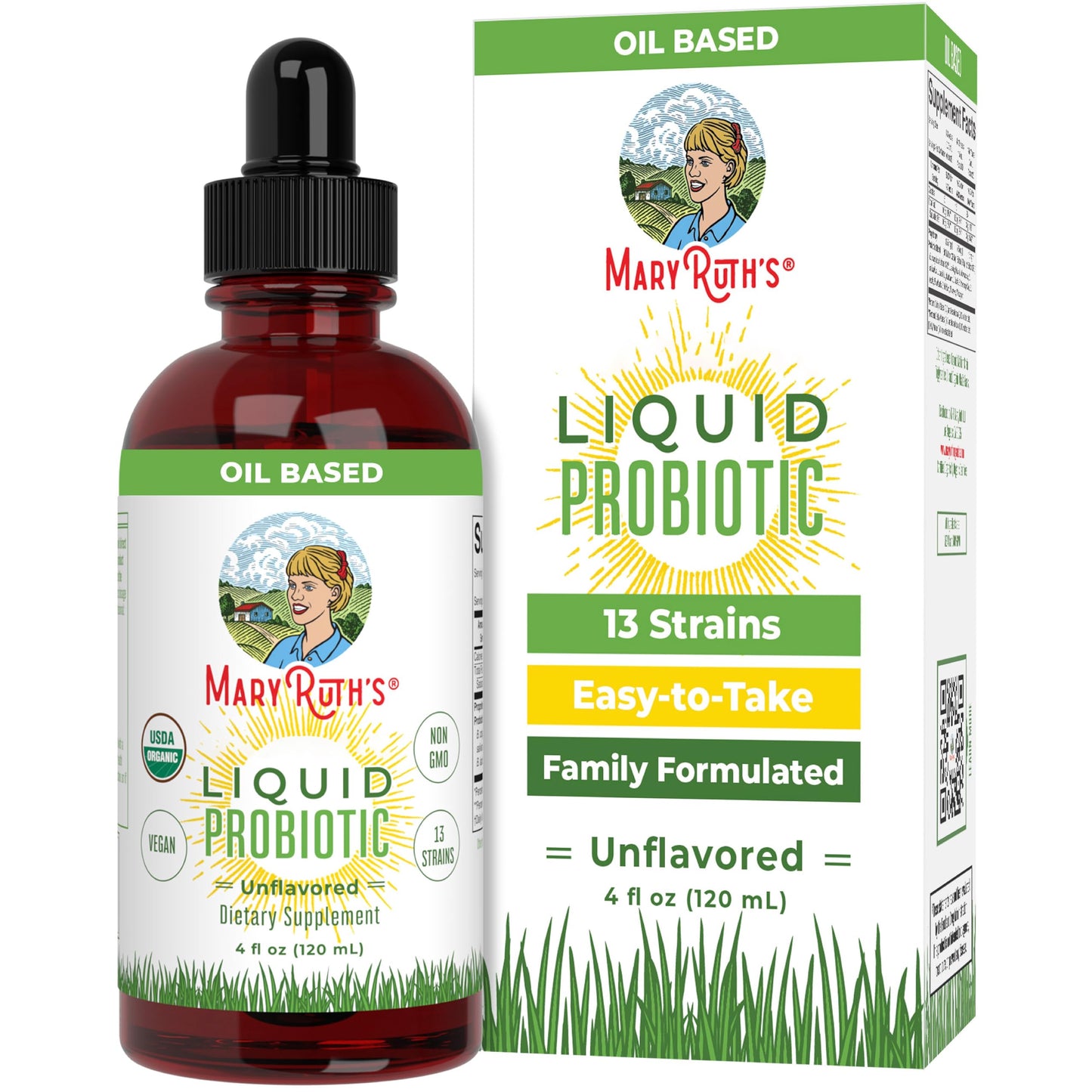 MaryRuth Organics USDA Organic Liquid Probiotic | Digestive Health | Gut Health | Probiotics for Women | Probiotics for Men | Probiotics for Kids | Acidophilus Probiotic | Non-GMO | 40 Servings - Nirvana Guru