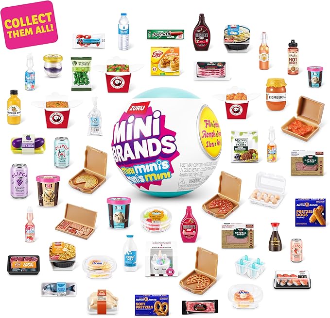 ZURU Mini Brands Fill the Fridge Mini Fridge Playset 1 Fridge 2 Capsules Mini Brand