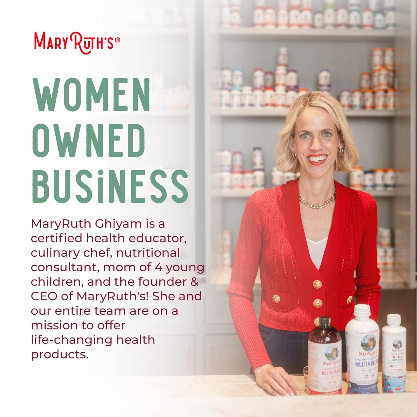 MaryRuth Organics Multivitamin for Women 14 | Women's Multivitamin Gummies for Immune Support| Skin Health | Sugar Free | Vegan | Non-GMO | 60 Count - Nirvana Guru