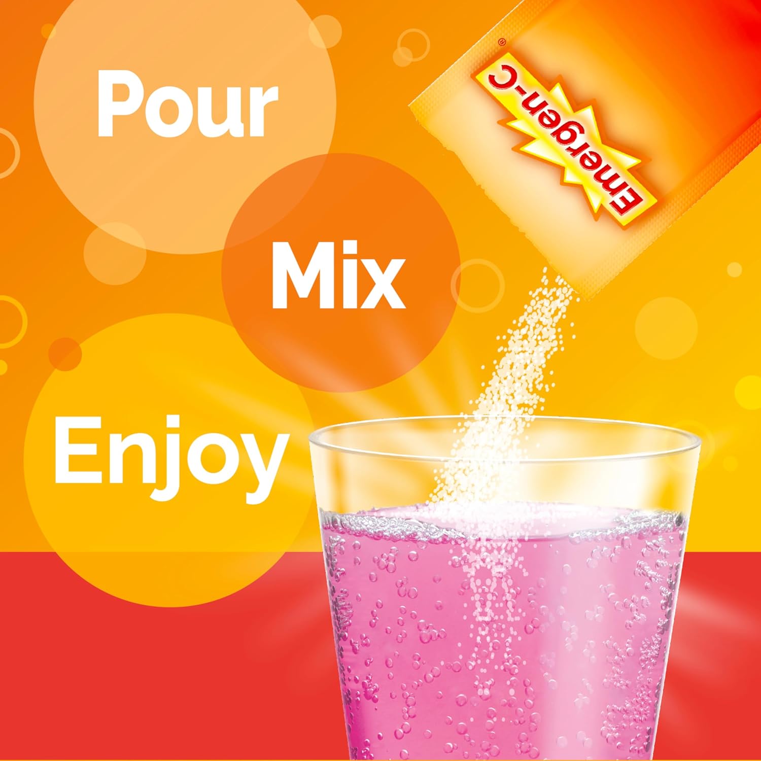 Emergen-C 1000mg Vitamin C Powder for Daily Immune Support Caffeine Free Vitamin C Supplements with Zinc and Manganese, B Vitamins and Electrolytes, Super Orange Flavor - 30 Count Nirvana Guru