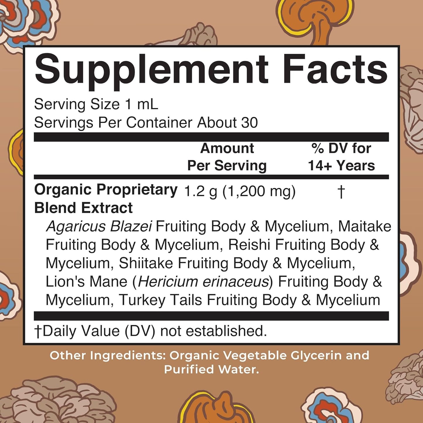 MaryRuth Organics USDA Mushroom Complex | Herbal Liquid Drops | Supplement | Lion's Mane | Reishi Mushroom | Shiitake Mushrooms | Non-GMO | Vegan | Alcohol Free Tincture | 30 Servings - Nirvana Guru