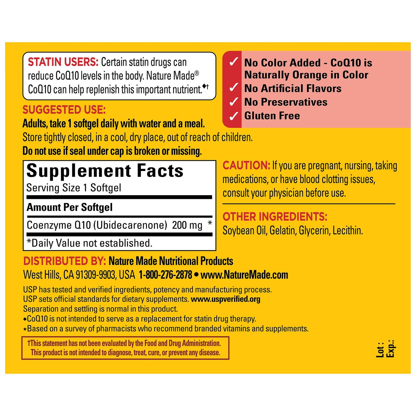 Nature Made CoQ10 200mg, Dietary Supplement for Heart Health Support, 80 Softgels, 80 Day Supply - Nirvana Guru