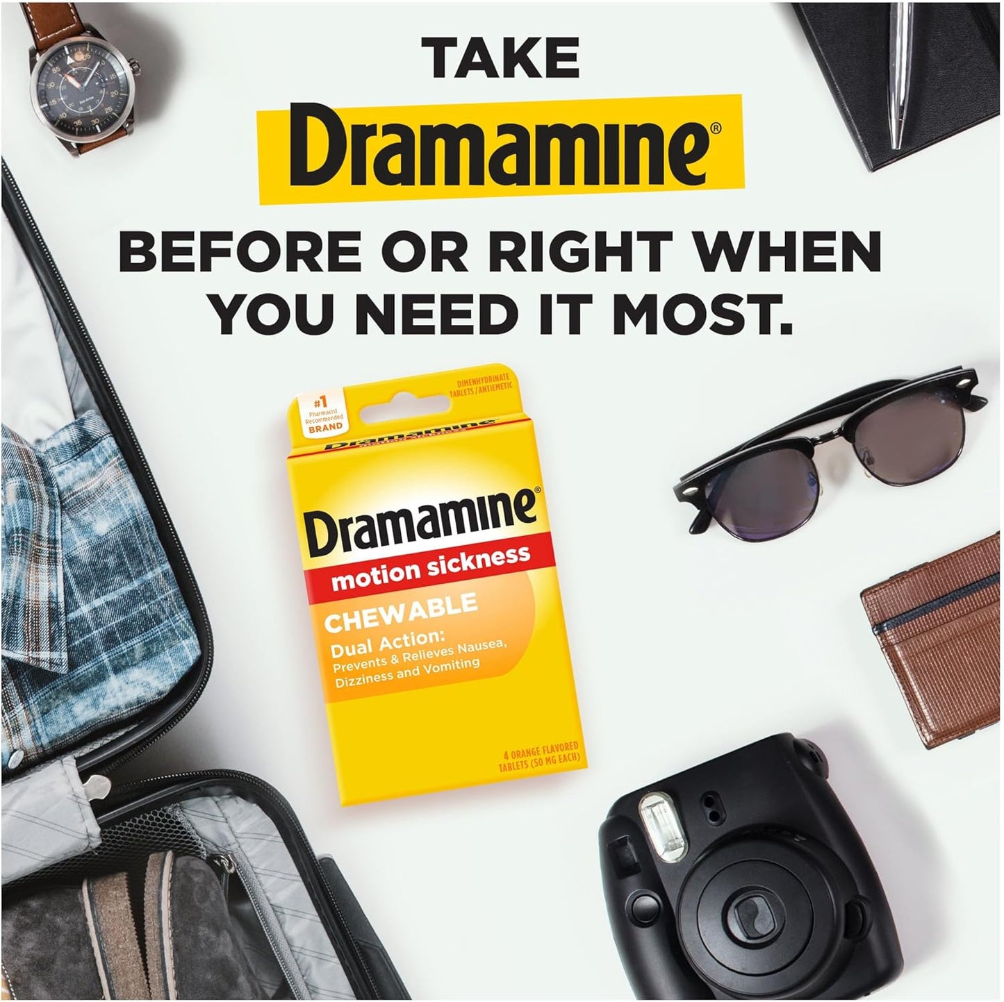 Dramamine Original, Motion Sickness Relief, 36 Count