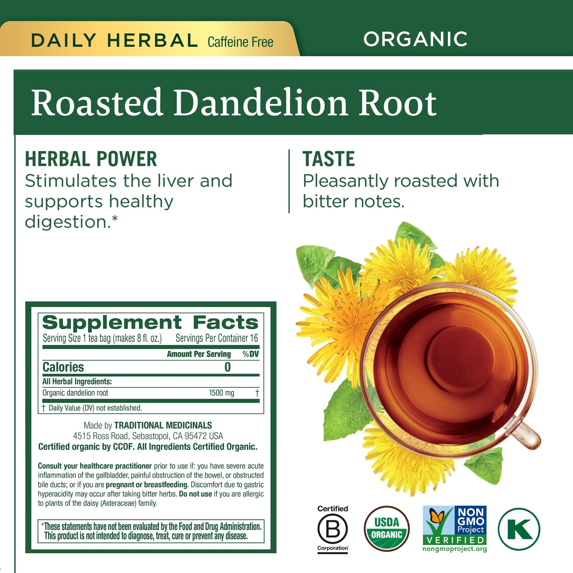 Traditional Medicinals Organic Red Clover, Caffeine Free, 16 Wrapped Tea Bags, 1.13 oz (32 g) - Nirvana Guru