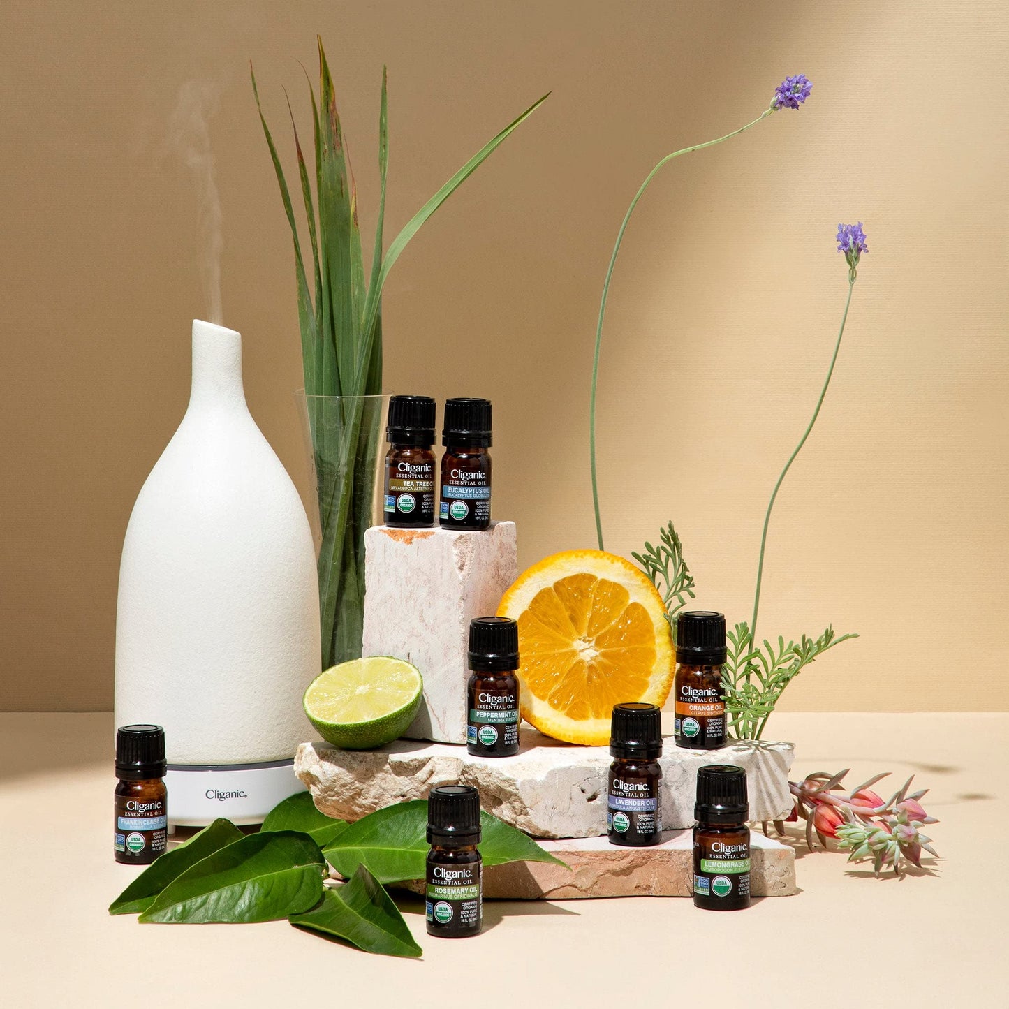 Cliganic Organic Lavender Essential Oil - 100% Pure Natural Undiluted, for Aromatherapy Diffuser | Non-GMO Verified (Packaging May Vary)