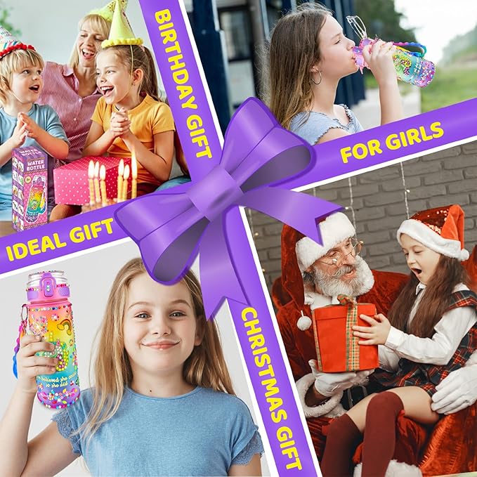 EDSPORTSHOUSE Decorate Your Own Water Bottle Kits for Girls Age 4-6-8-10,Unicorn Painting Crafts,Fun Arts and Crafts Gifts Toys for Girls Birthday Christmas(Unicorn) nirvanaguru