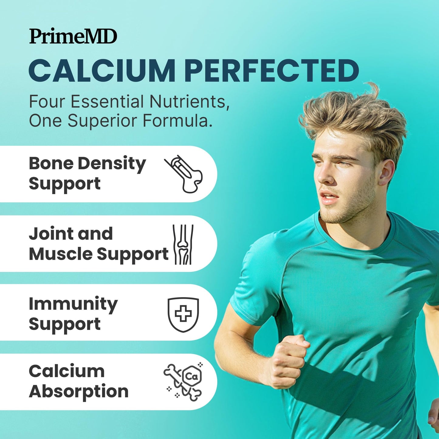 4-in-1 Calcium 1200mg with Vitamin D3 - Calcium Supplement for Women and Men with Vitamin K2 B12 5000 IU - Extra Strength Calcium Citrate for Bone and Heart Support (120ct) Nirvana Guru