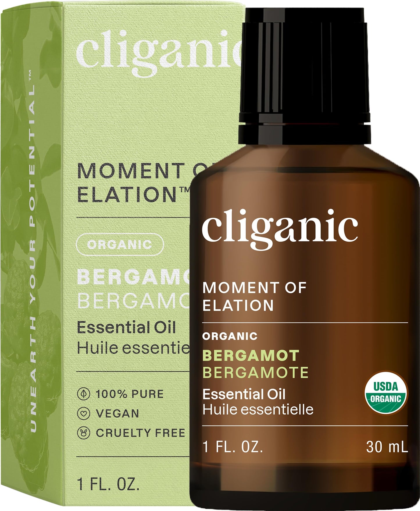 Cliganic Organic Lavender Essential Oil - 100% Pure Natural Undiluted, for Aromatherapy Diffuser | Non-GMO Verified (Packaging May Vary)