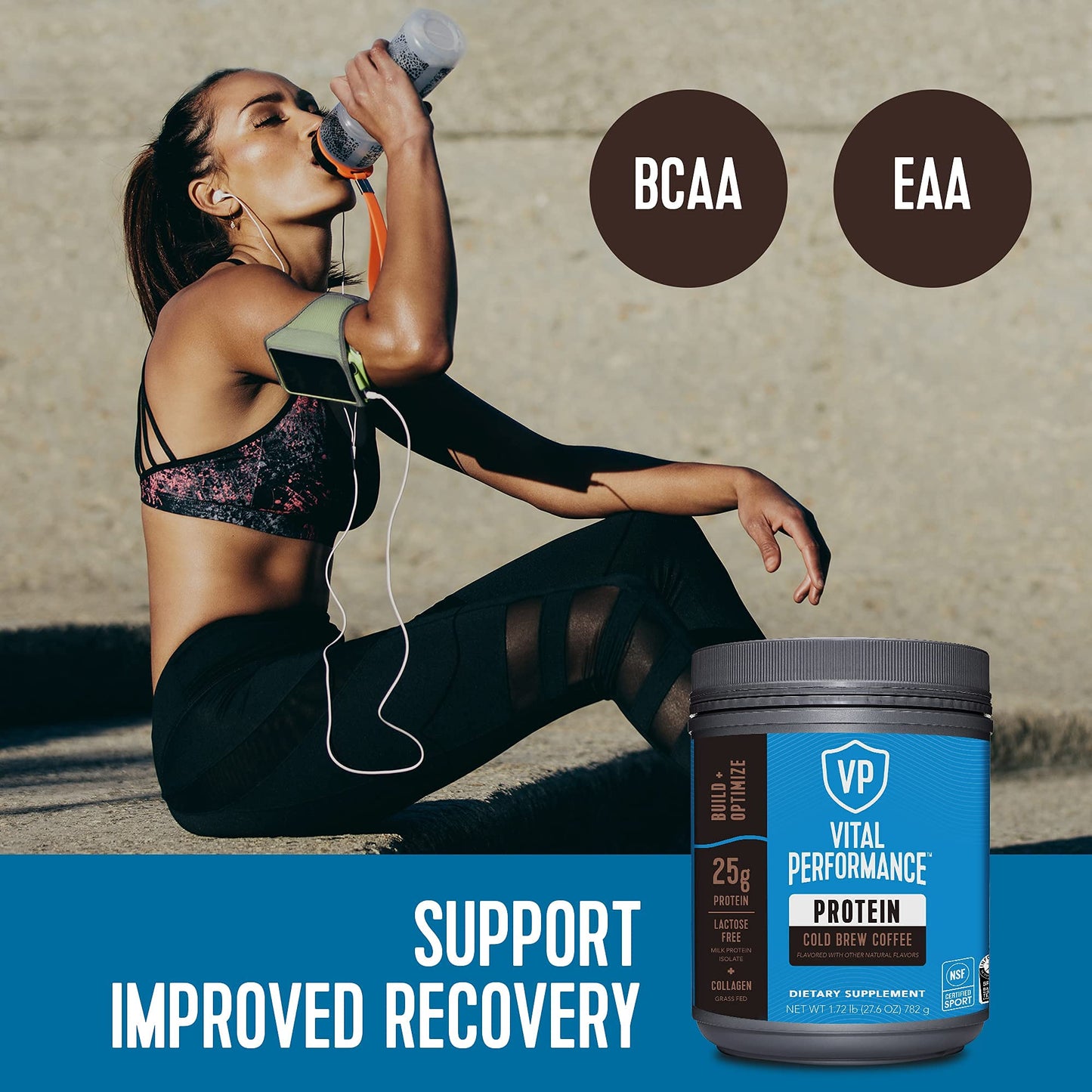 Vital Proteins Performance Powder, Collagen Peptides & Protein Isolate Powder, NSF Certified for Sport, Chocolate, 1.72lb - Nirvana Guru