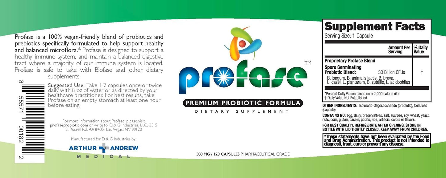 Biofase-Enzyme & Profase-Probiotic Kit - Biofilm Defense, Supports Healthy Digestion & Your Flora Balance - Large Kit Nirvana Guru