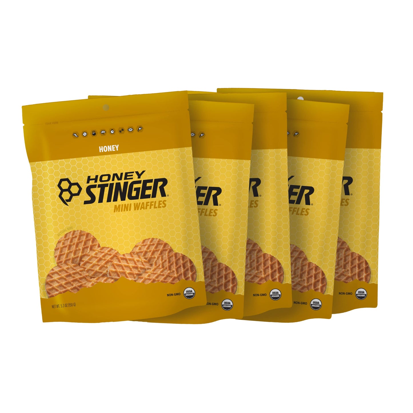 Honey Stinger Organic Honey Waffle Energy Stroopwafel for Exercise, Endurance and Performance Sports Nutrition for Home & Gym, Pre and Post Workout Box of 16 Waffles, 16.96 Ounce (Pack of 16)