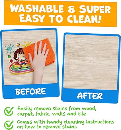 Jumbo Crayons For Toddlers 1-3 - 16pc Toddler Crayons For Kids Ages 4-8 1-3 2-4 - With Printed & PDF Crayon Color Sheets - Non Toxic, Washable, Large & Easy To Grip - Toddler Coloring Art Supplies nirvanaguru