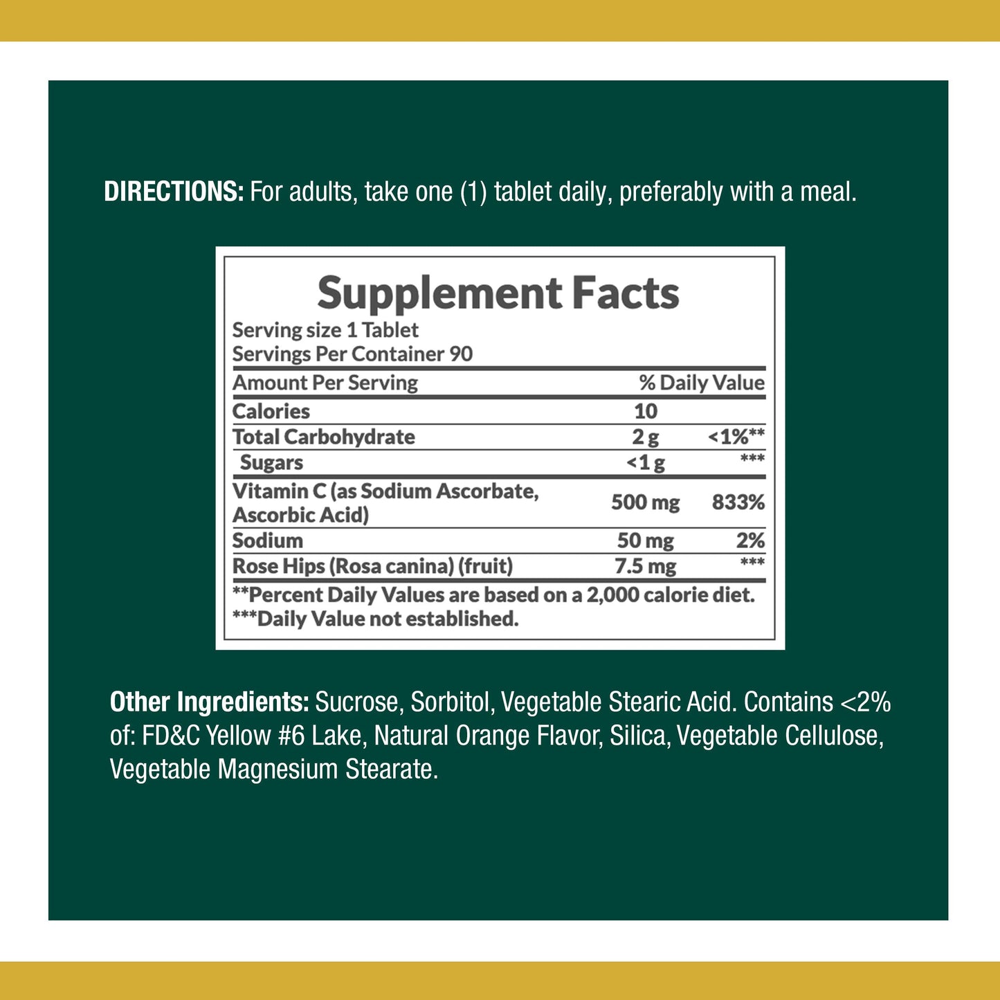 Nature's Bounty Vitamin C, Supports a Healthy Immune System, Vitamin Supplement, 500mg, 250 Tablets Nirvana Guru