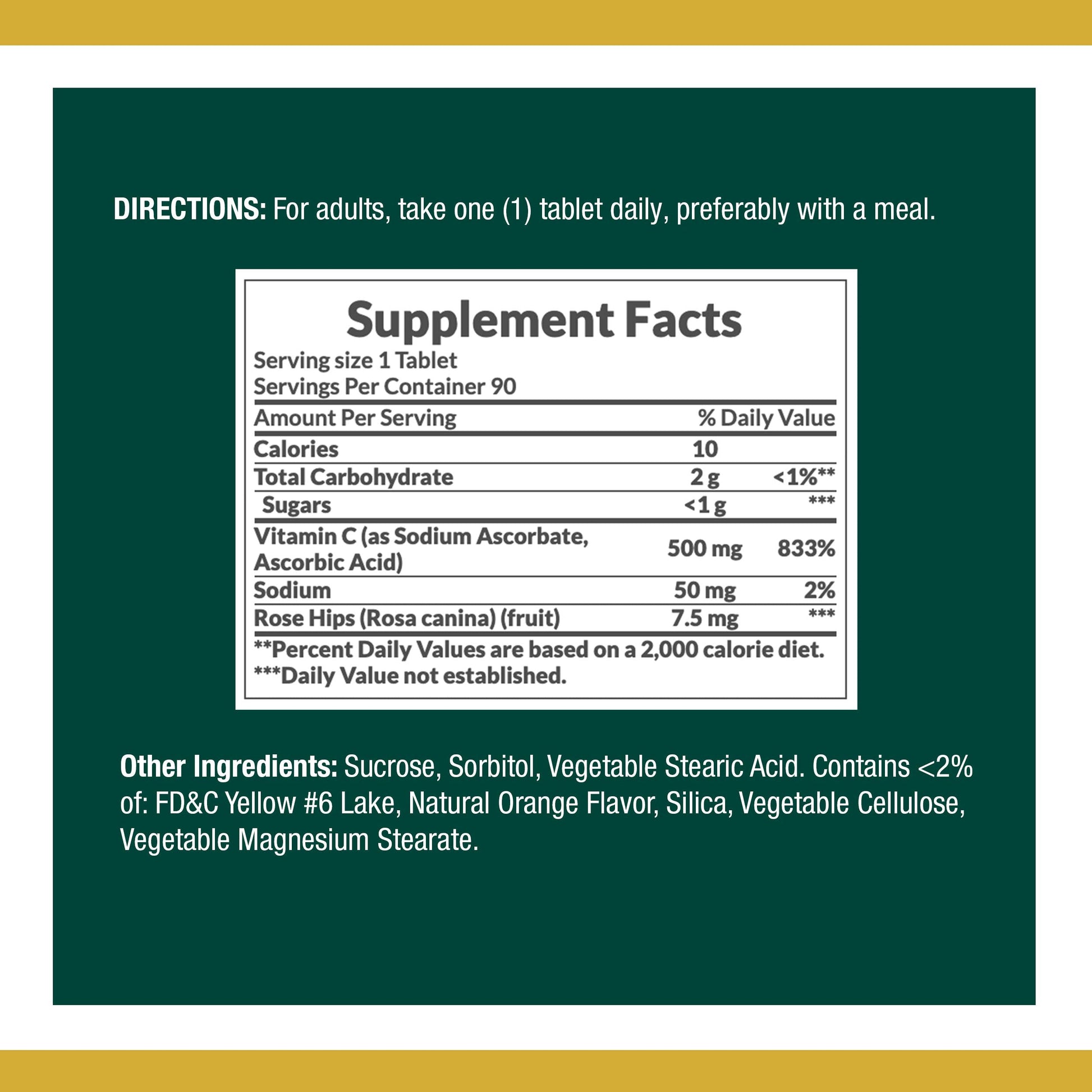 Nature's Bounty Vitamin C, Supports a Healthy Immune System, Vitamin Supplement, 500mg, 250 Tablets Nirvana Guru