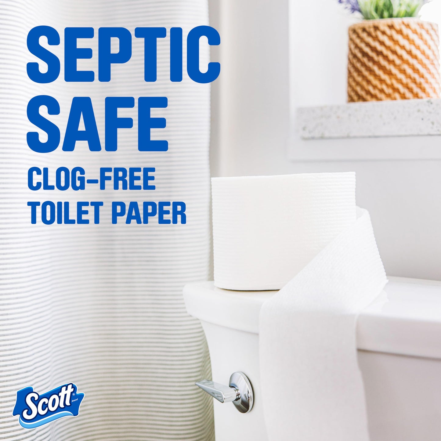 Scott ComfortPlus Toilet Paper, 12 Double Rolls, 231 Sheets per Roll, Septic-Safe, 1-Ply Toilet Tissue - Nirvana Guru