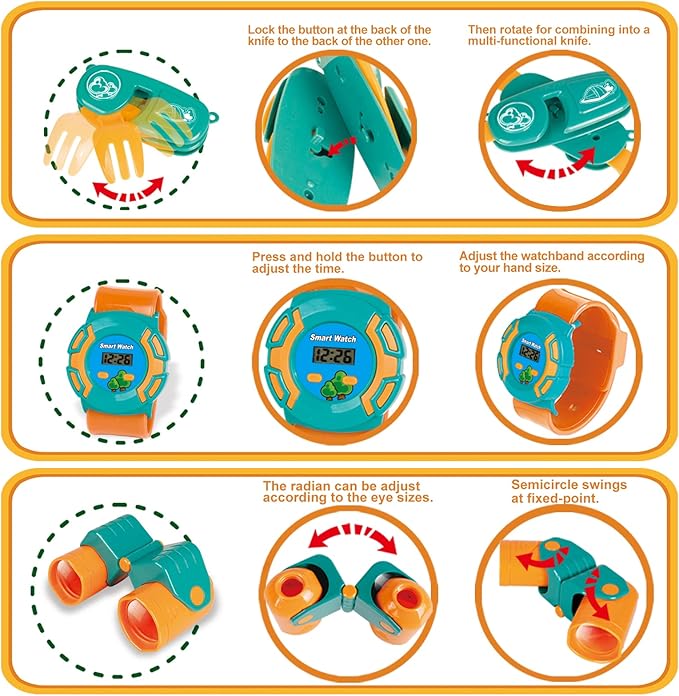 FUN LITTLE TOYS Pop Up Play Tent with Camping Gear and Tools Set, Outdoor Toys for Kids Nirvana Guru