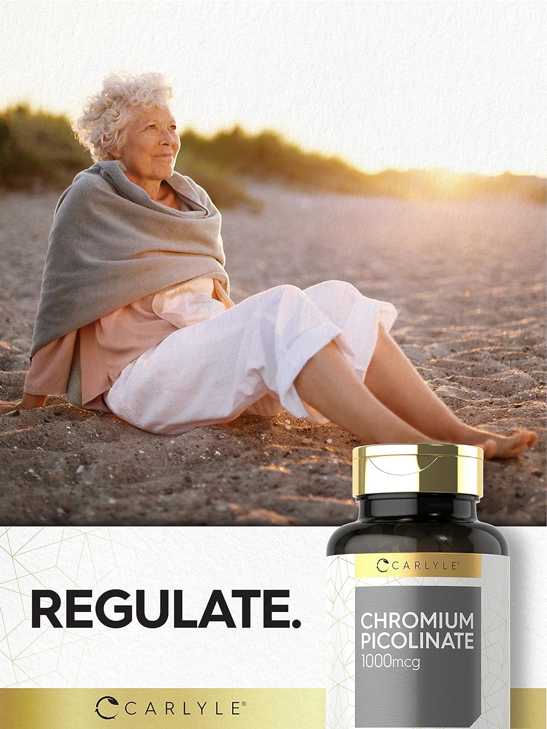 Carlyle Ultra Chromium Picolinate 1000mcg | 360 Tablets | Vegetarian, Non-GMO, Gluten Free Nirvana Guru
