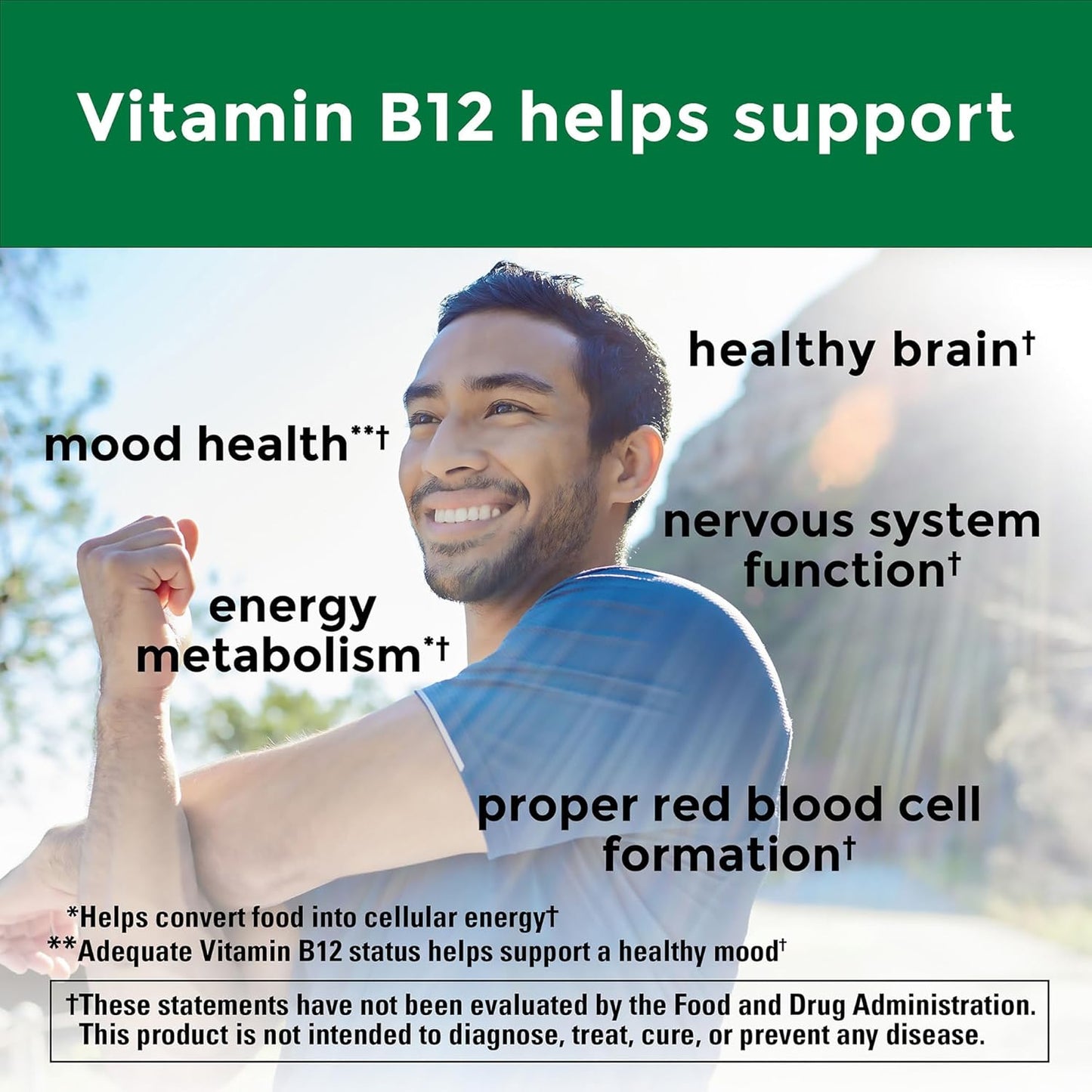 Nature Made Extra Strength Vitamin B12 Gummies, 3000 mcg per serving, B12 Vitamin Supplement for Energy Metabolism Support, 60 Gummy Vitamins, 30 Day Supply - Nirvana Guru