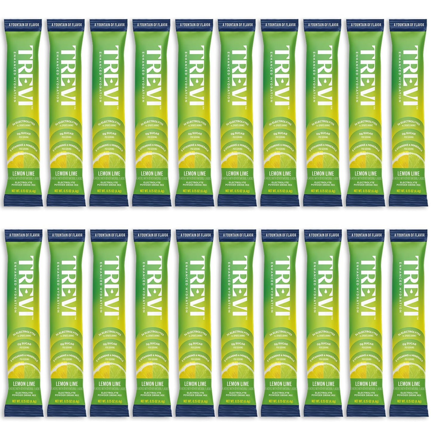 TREVI™ Sugar Free Electrolytes - Drink Mix Hydration Powder Packets - 28 Count - Variety Pack 1