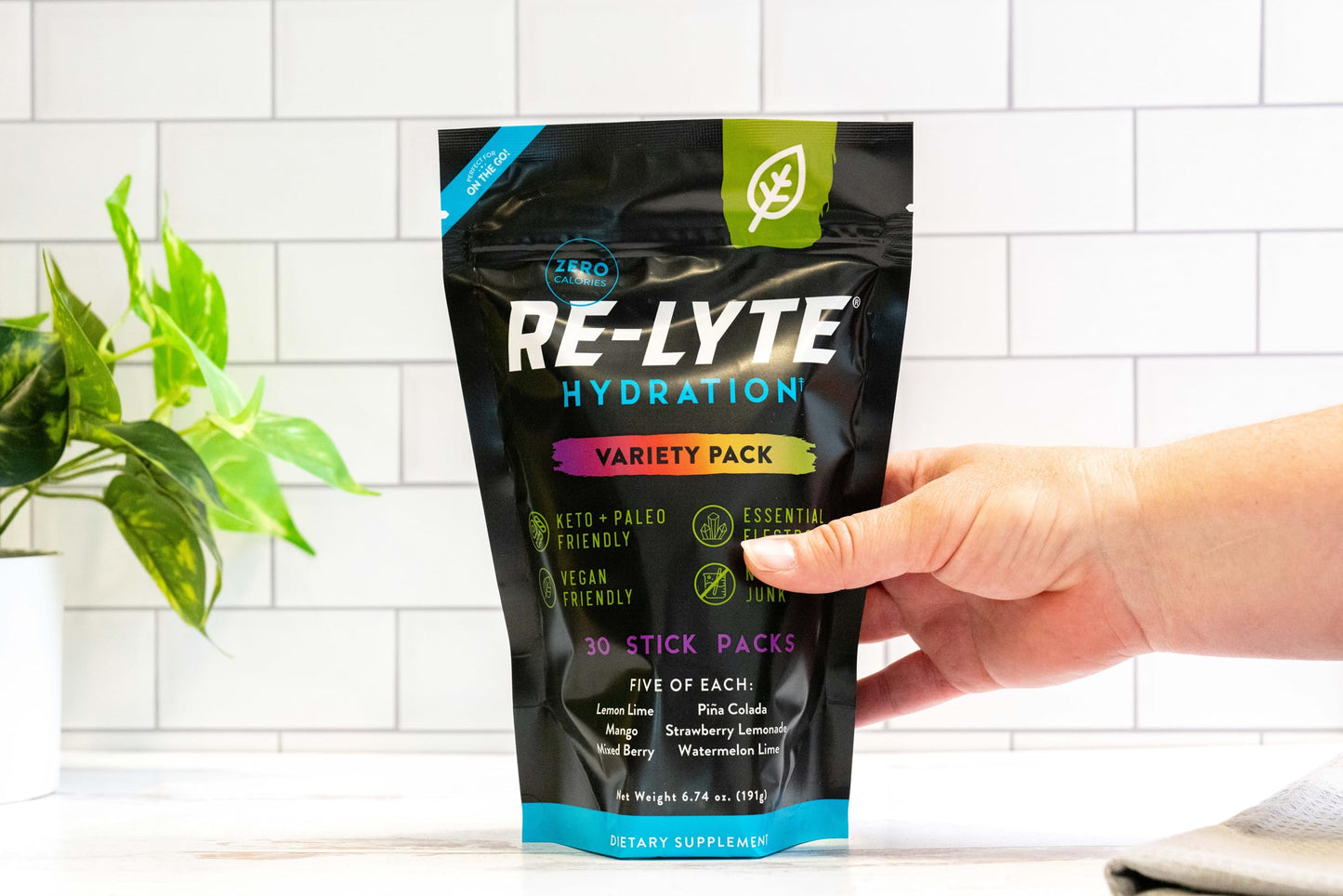 REDMOND Re-Lyte Hydration Electrolyte Powder Mix, Variety Pack, 30 Stick Packs Nirvana Guru