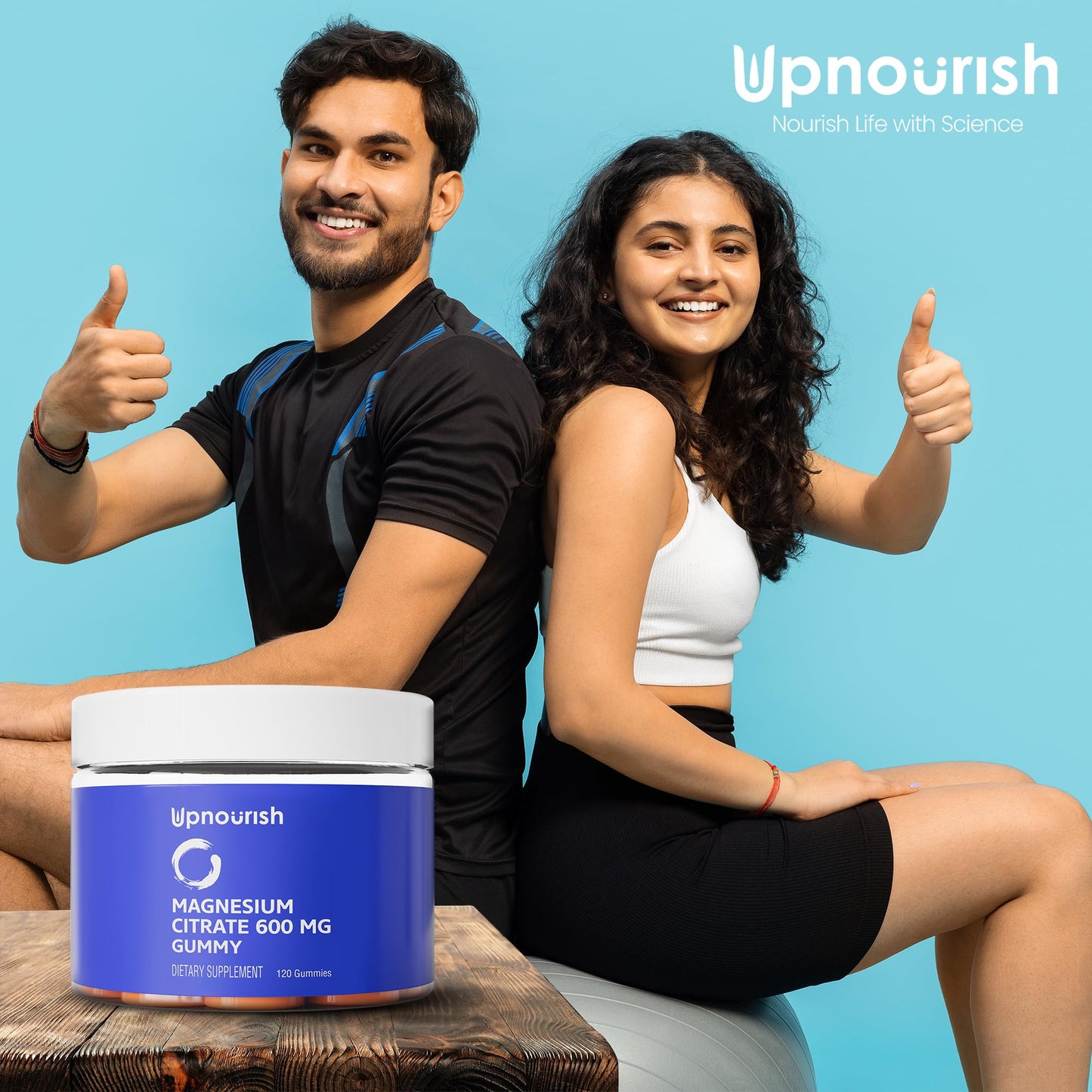 UpNourish Magnesium Supplement - 10 in 1 Magnesium Complex - Full Spectrum Magnesium Mineral Supplements with Glycinate, Citrate, Taurate, Malate, Carbonate, Oxide and More, 240 Vegan Capsules Nirvana Guru