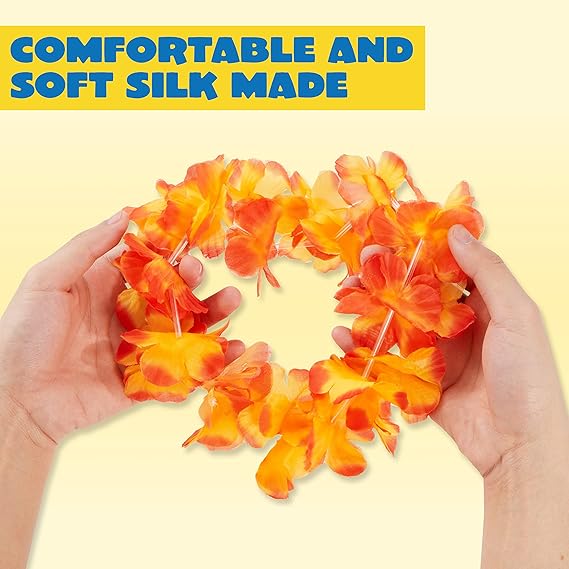 Joyin Toy 36 Counts Hawaiian Leis Bulk, Tropical Flower Lei Hawaiian Lei Beach Hawaii Luau Party Favors Decoration Birthday Party Supplies(3 Dozen) nirvanaguru