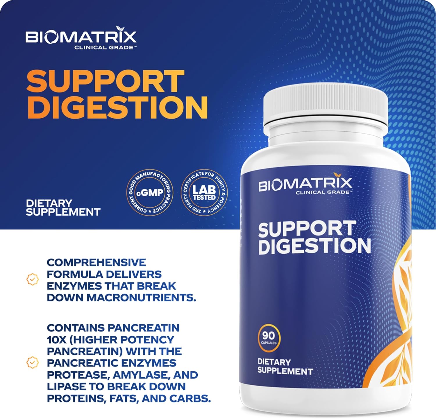 Digestive Enzymes Supplement (90 Capsules) Support Digestion - with Purified Bile, Pancreatin, Plant Enzymes, Ox Bile, Betaine HCL, Support Digestion of Fats Carbohydrates and Proteins Nirvana Guru