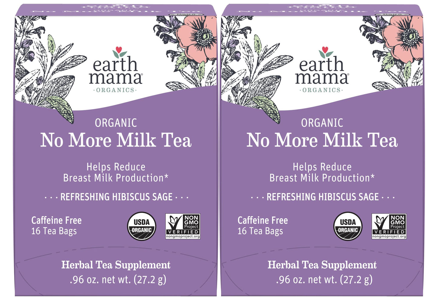 Earth Mama Organic Third Trimester Tea Bags | 100% USDA Organic Herbal Tea for Late Pregnancy Comfort + Childbirth Preparation, 16 Teabags Per Box (2-Pack) Nirvana Guru