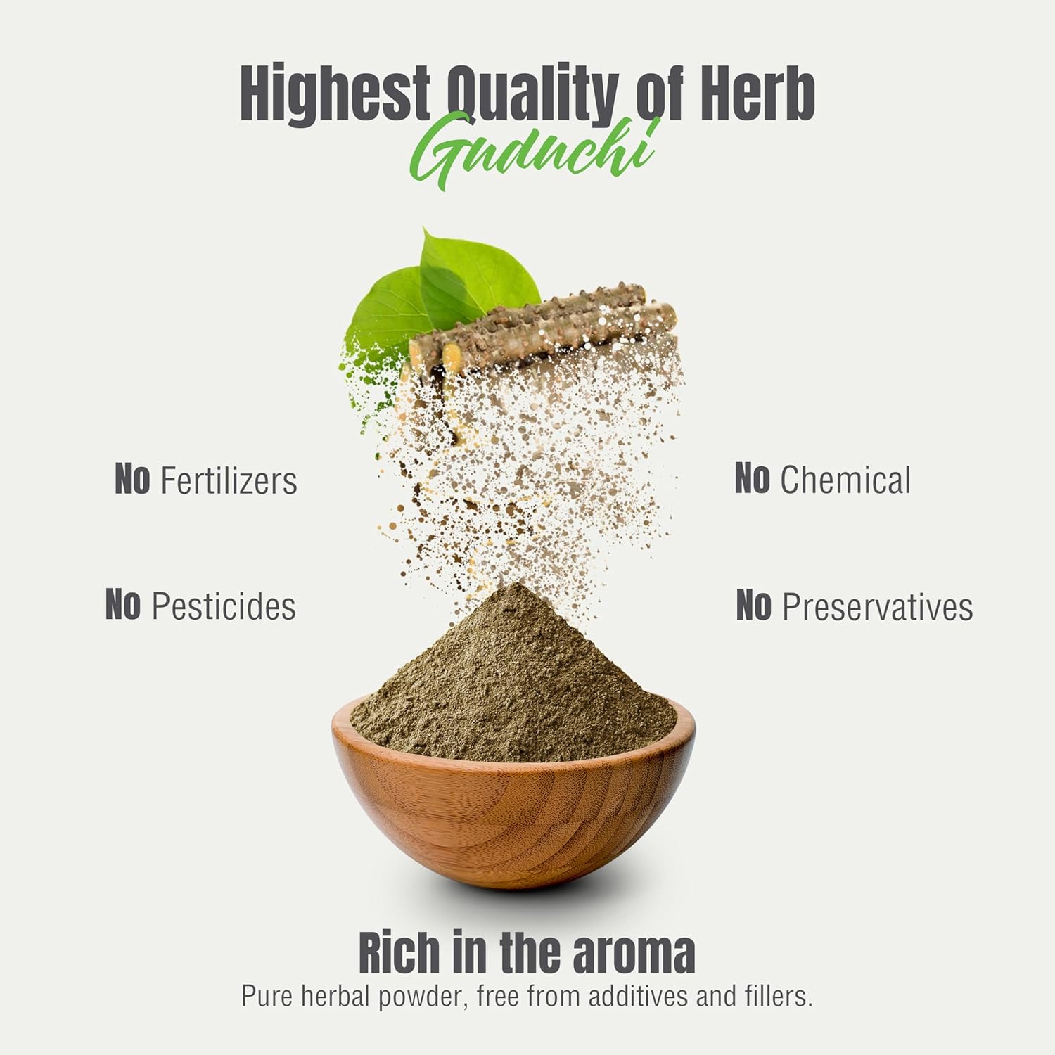 Guduchi Powder | Tinospora Cordifolia | Ayurvedic Herbal Supplement | Natural & Pure | Non-GMO, Vegan | 230 GMS | Traditional Herb for Everyday Wellness Nirvana Guru