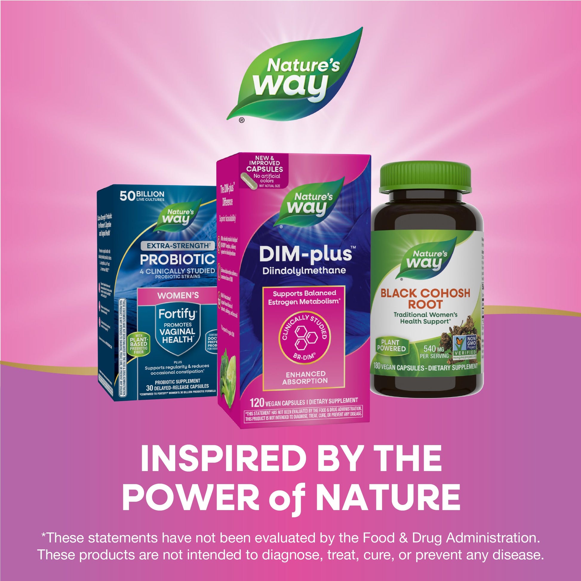 Nature's Way DIM-Plus, DIM Supplement, Supports Balanced Estrogen Metabolism*, Supports Estrogen Hormone Balance*, Diindolylmethane, 120 Vegan Capsules (Packaging May Vary) - Nirvana Guru