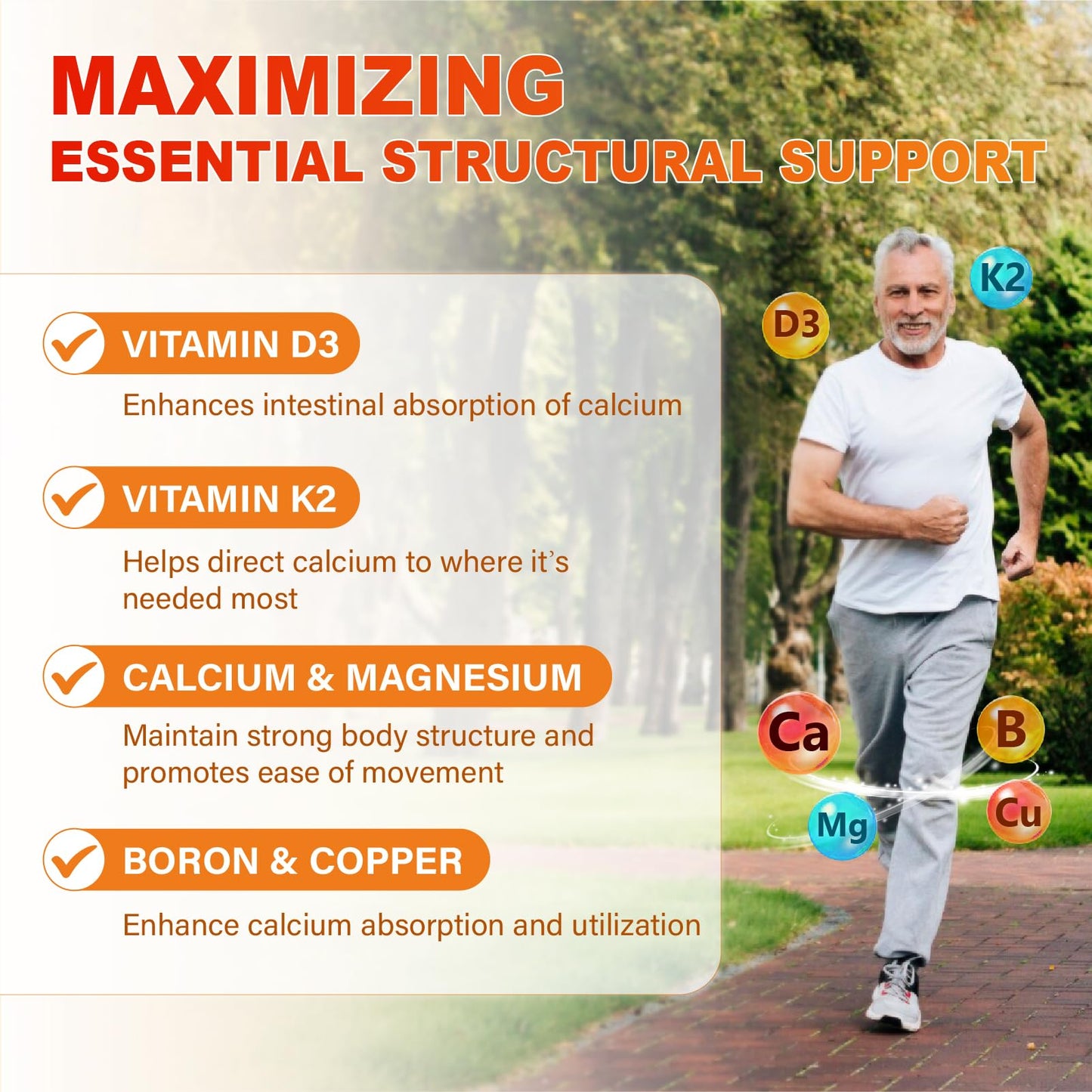 Calcium 1200 mg with Vitamin D3 Gummies for Adults - Calcium Citrate with Vitamin D3 K2, Magnesium, Zinc, Boron, Copper and Ashwagandha - Extra Absorption Calcium Supplement for Women Men Nirvana Guru