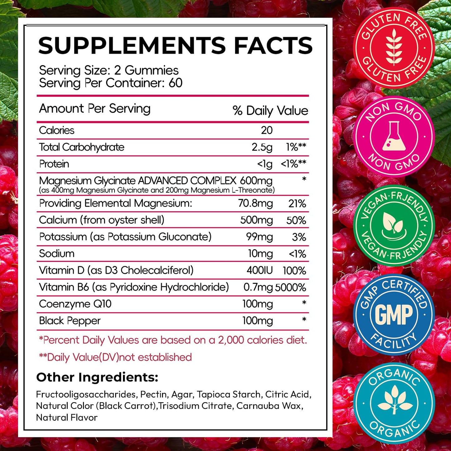 Magnesium Glycinate Gummies 600mg, High Absorption Magnesium Gummies with L-Threonate, Calcium, Vitamin B6, D3, Sugar Free Chews for Adults & Kids Relaxation, Stress Relief, Night Rest Nirvana Guru