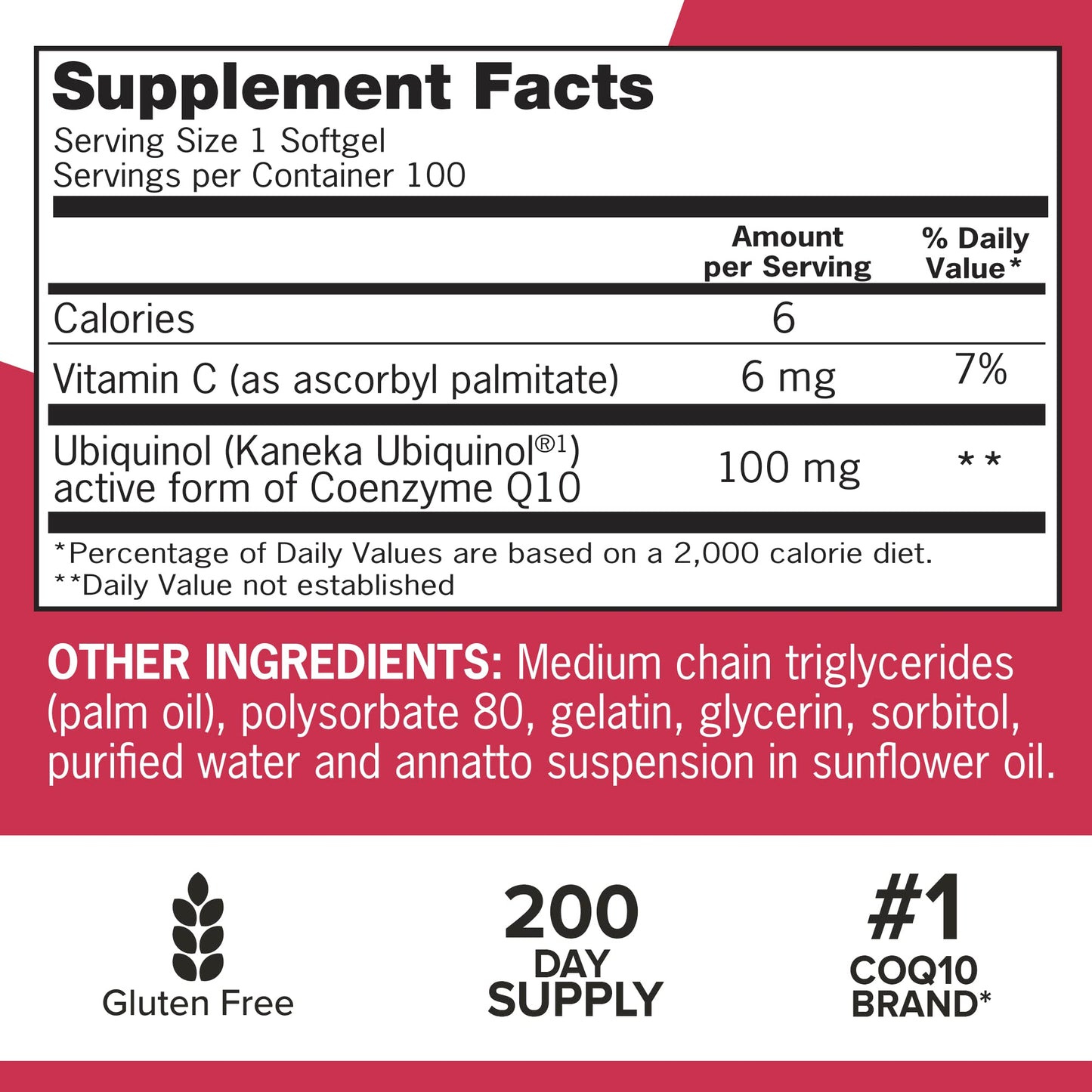 Qunol Mega Ubiquinol 100mg CoQ10, Superior Absorption, Patented Water and Fat Soluble Natural Supplement Form of Coenzyme Q10, Antioxidant for Heart Health, 100 Count Softgels Nirvana Guru
