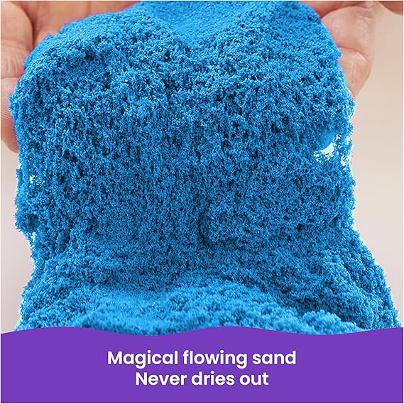 Kinetic Sand, 2.5lbs Blue Play Sand, Moldable Sensory Toys for Kids, Resealable Bag (Packaging May Vary), for Ages 3 and up nirvanaguru