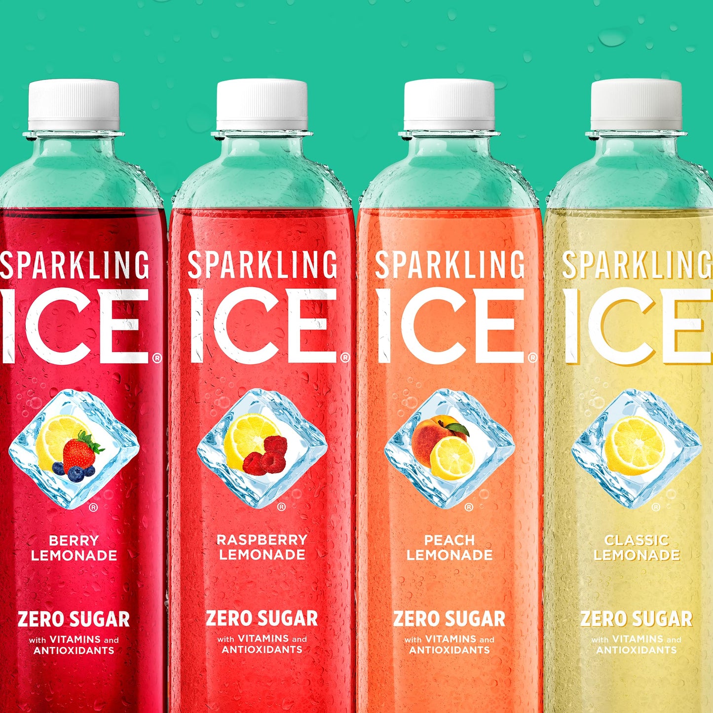 Sparkling Ice Purple Variety Pack, Flavored Water, Zero Sugar, with Vitamins and Antioxidants, 17 fl oz, 12 count (Black Raspberry, Cherry Limeade, Orange Mango, Kiwi Strawberry)