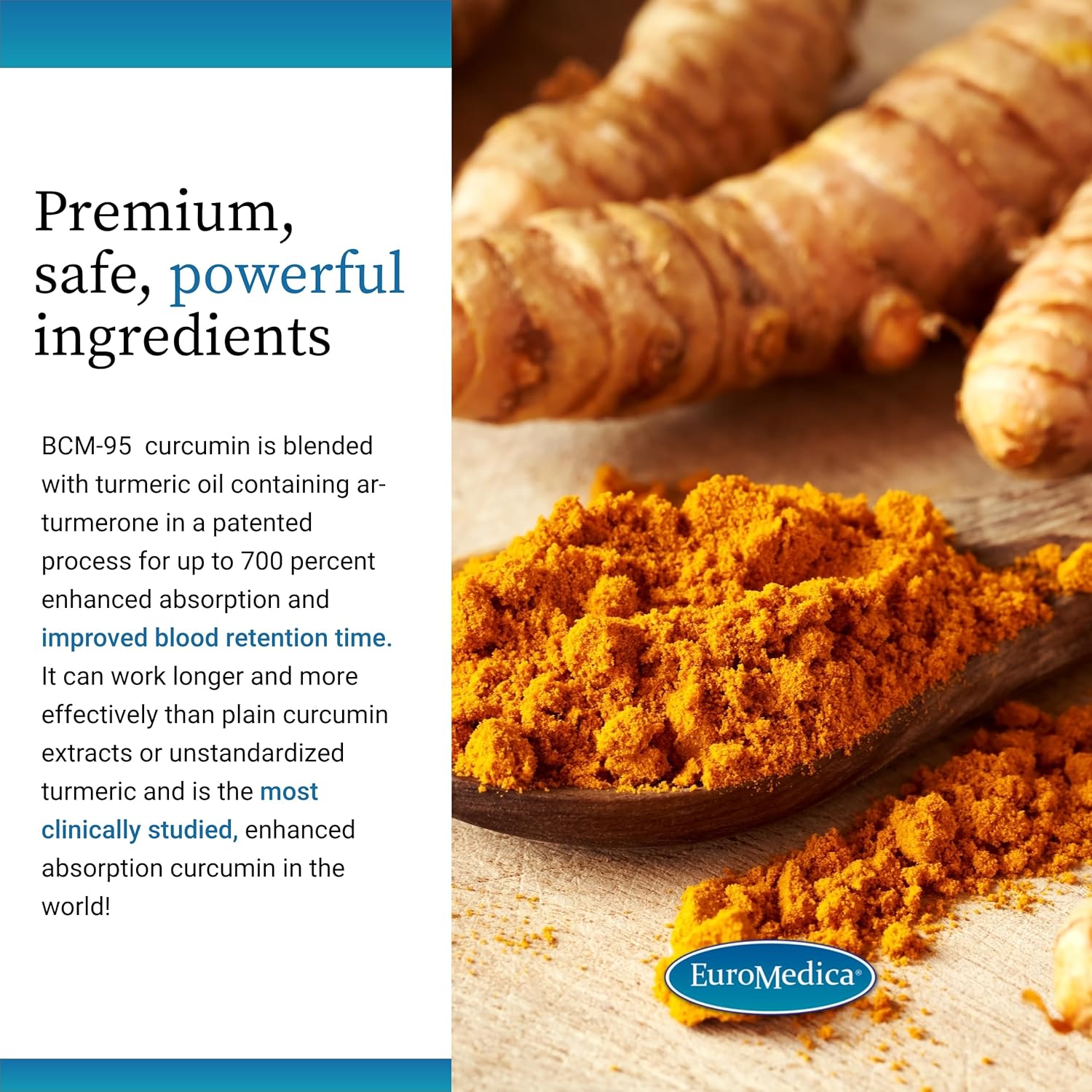 Euromedica Curaphen Extra Strength - Curcumin & Boswellia Supplement for Healthy Circulation Support - Turmeric Supplement to Support Joints, Muscle Health & Endorphin Production - 120 Tablets - Nirvana Guru