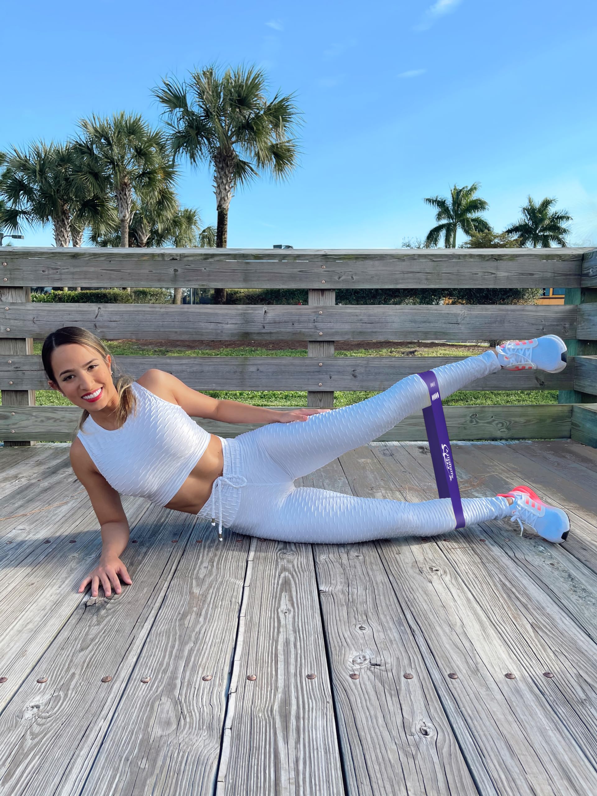 Fit Simplify Resistance Loop Exercise Bands with Instruction Guide and Carry Bag, Set of 5 Nirvana Guru