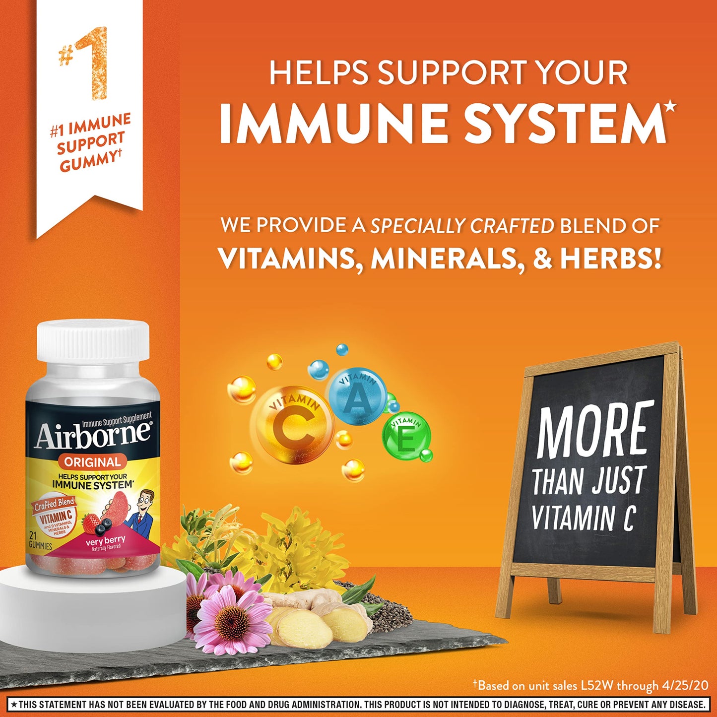 Airborne 750mg Vitamin C Gummies For Adults, Immune Support Supplement with Powerful Antioxidants Vitamins C & E - 42 Gummies, Very Berry Flavor Nirvana Guru