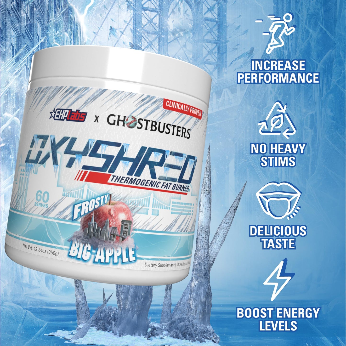 EHP Labs OxyShred Pre Workout Powder - Preworkout Powder with L Glutamine & Acetyl L Carnitine, Energy Boost Drink - Mango, 60 Servings Nirvana Guru
