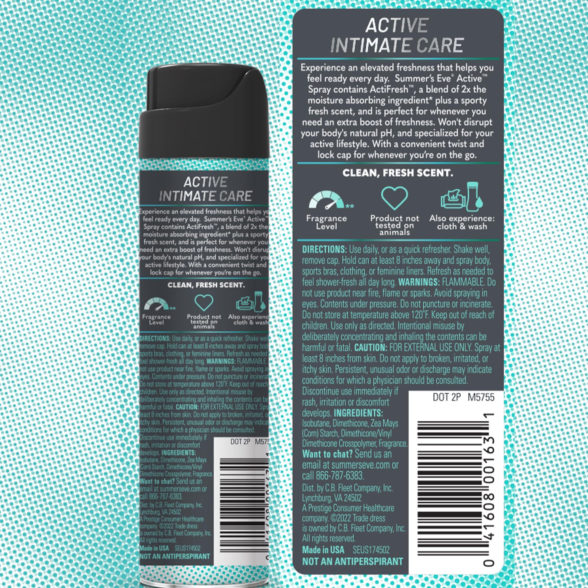 Summer's Eve Blissful Escape Daily Refreshing Feminine Spray, 2 oz Nirvana Guru