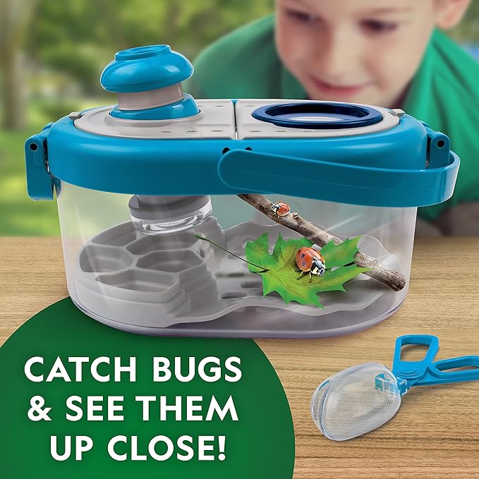 National Geographic Bug Catcher Kit for Kids - Kids Bug Habitat with Magnified Viewer, Bug Catcher, Tweezers & Learning Guide, Insect Habitat, Outdoor Toys, Kids Bug Catching Kit, Bug Box nirvanaguru